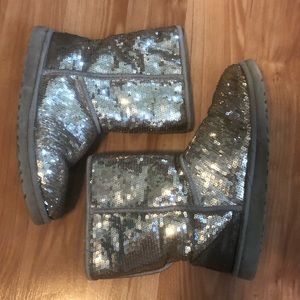 Silver Sequin Uggs